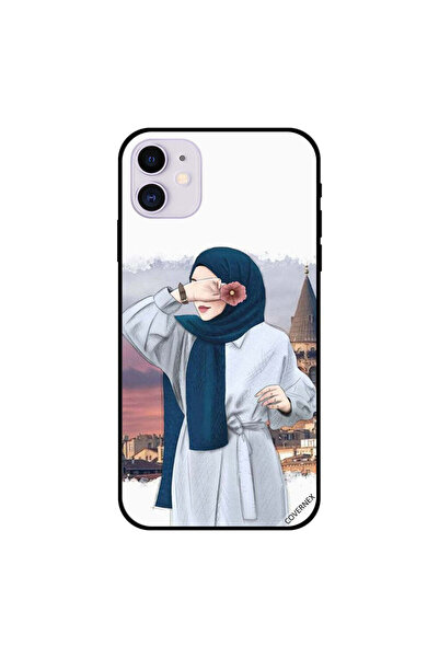 Covernex غطاء حماية لجهاز iPhone 11 يحمل زهرة في يده بينما يخفي عينيها