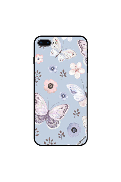 Covernex غطاء حماية لجهاز iPhone 7 Plus بنقشة فراشات وزهور