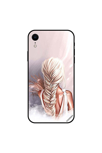 Covernex غطاء حماية لهاتف iPhone XR برسم فتاة واقفة