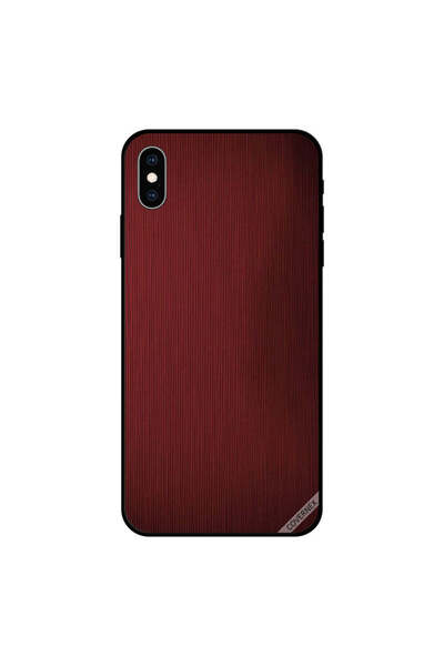 Covernex غطاء حماية لهاتف iPhone XS MAX بنقشة خطوط حمراء داكنة