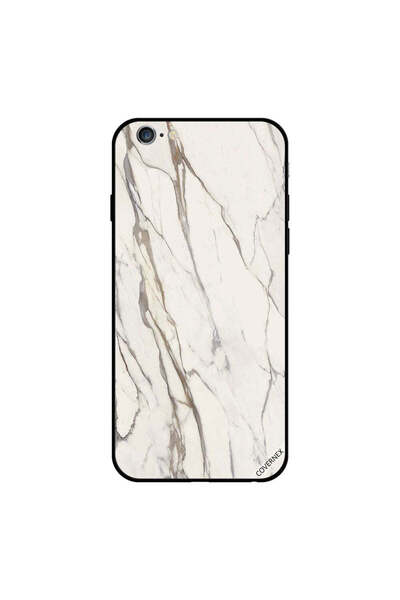 Covernex غطاء حماية لجهاز iPhone 6 Plus بنمط رخامي أبيض متشقق