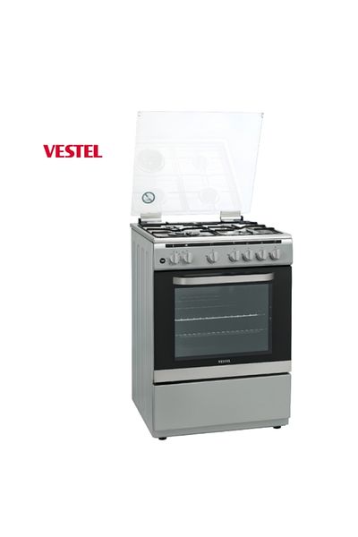 Vestel Oven VESTEL Gas Full Safety 60×90 73 L Stainless steel