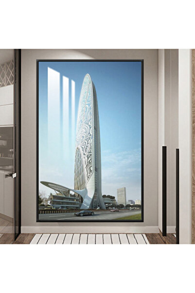 SND لوحة جدارية خشبية فاخرة مع برواز شامبين و طبقة من الاكرليك الشفاف