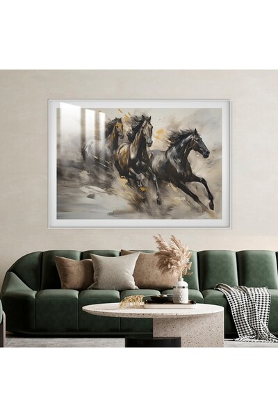 SND Luxury wooden wall plaque with silver frame and clear acrylic layer