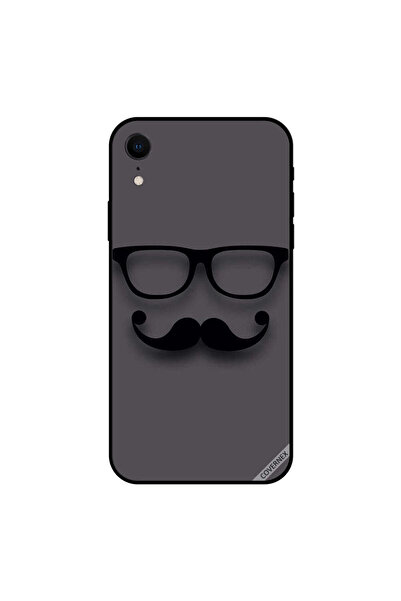 Covernex غطاء حماية لجهاز iPhone XR زجاجي أسود وشارب