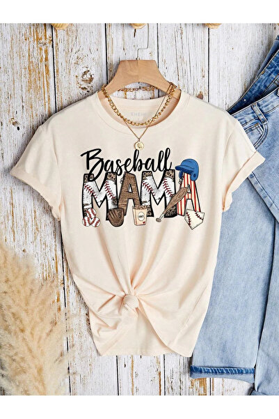 daxia sportswear & company تي شيرت مطبوع عليه شخصية فتاة برقبة دائرية وأكمام ...