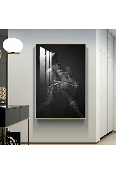 SND لوحة جدارية خشبية فاخرة مع برواز فضي و طبقة من الاكرليك الشفاف