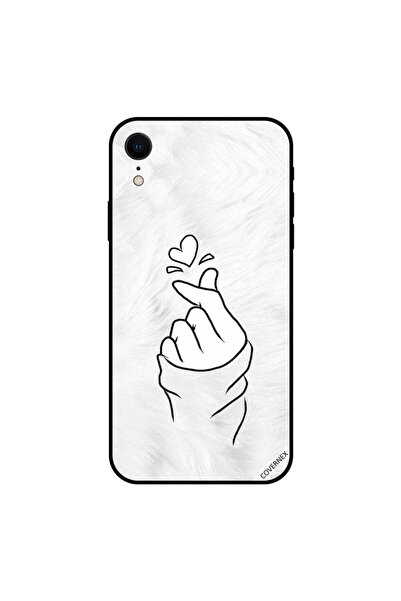 Covernex غطاء حماية iPhone XR Snap Love أبيض وأسود