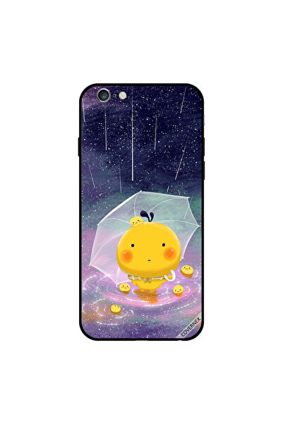 Covernex غطاء حماية لجهاز iPhone 6 Plus برسومات Cutes in Rain