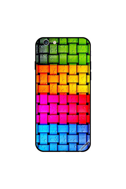 Covernex غطاء حماية لجهاز iPhone 6s بنقشة قطرات الماء على شرائط ملونة