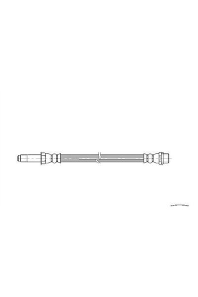 BRAXIS Hose brake rear 230mm t5 t6 t7 03>