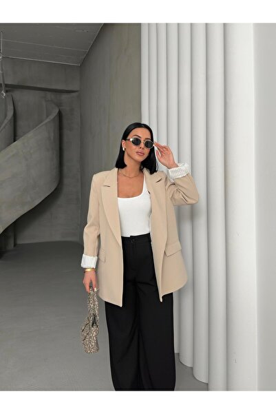 FATOŞ BUTİİK Kolu Katlamalı Blazer Ceket