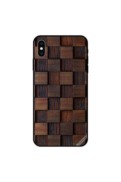 Covernex غطاء حماية مربعات من الخشب لهاتف iPhone XS MAX