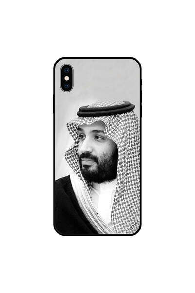 Covernex غلاف آيفون X صورة محمد بن سلمان بالأبيض والأسود