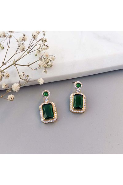 MOONGLOW ACCESSORIES Green Love Earrings