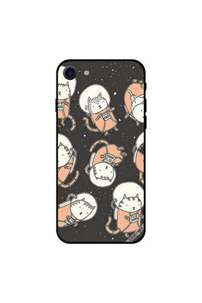 Covernex غطاء حماية لجهاز iPhone 7 بتصميم قطة في الفضاء