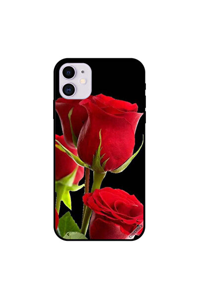 Covernex غطاء حماية لجهاز iPhone 11 بنقشة الورود الحمراء