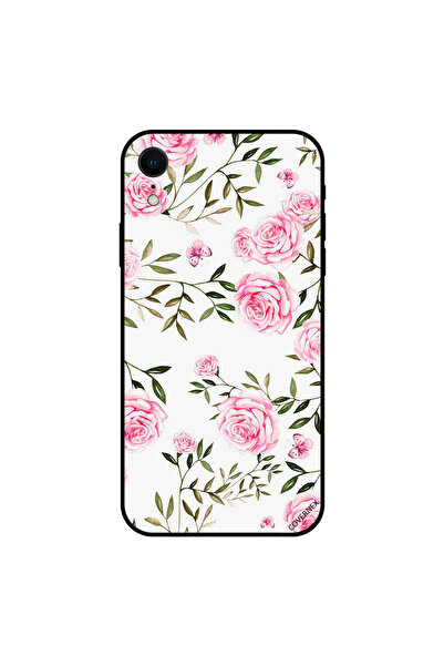 Covernex غطاء حماية لجهاز iPhone XR - ورود وردية فاتحة