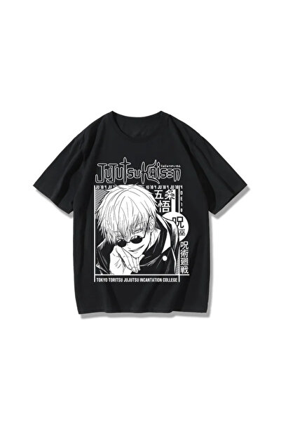 Flood Of Style Tricou unisex cu desen anime Jujutsu Kaisen Gojo Satoru