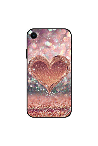 Covernex غطاء حماية iPhone XR بتصميم قلب ذهبي لامع