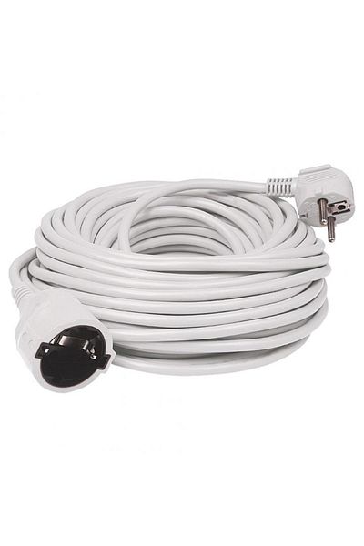 Home4U Power Extension Cord, 30m, White, 3x1.5mm² NV 2-30/WH/1.5