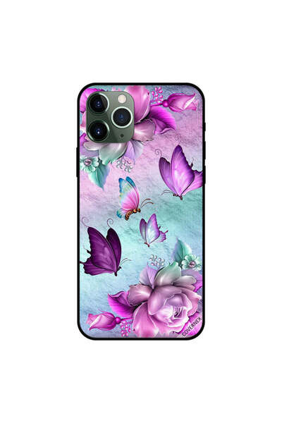 Covernex غطاء حماية لجهاز iPhone 11 Pro Max بنقشة زهور و فراشات باللون الوردي...
