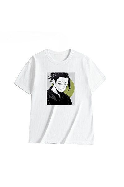 Flood Of Style Tricou unisex cu model anime pentru bărbați Geto Karu ‌   Lini...