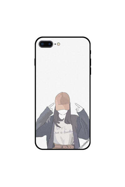 Covernex غطاء حماية لجهاز iPhone 8 Plus مطبوع عليه Love Is Lawless
