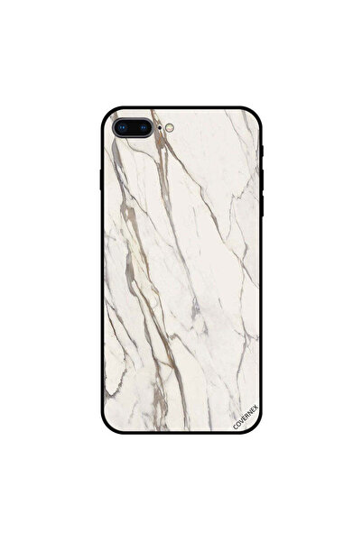 Covernex غطاء حماية لجهاز iPhone 7 Plus بنمط رخامي أبيض متشقق