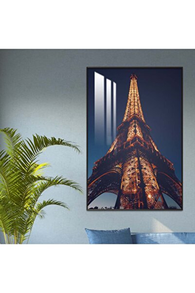 SND لوحة جدارية خشبية فاخرة مع برواز شامبين و طبقة من الاكرليك الشفاف