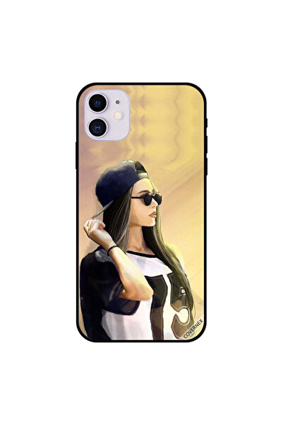 Covernex غطاء حماية لهاتف iPhone 11 بنظارة سوداء لطيفة لفتاة ترتديها