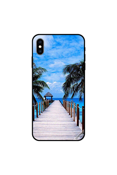 Covernex غطاء حماية لجهاز iPhone XS - سماء زرقاء غائمة على البحر