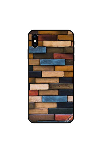 Covernex غطاء حماية لجهاز iPhone XS MAX مصنوع من كتل خشبية ملونة