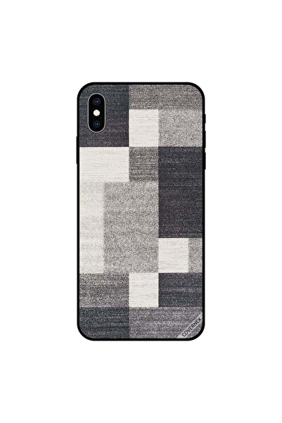 Covernex غطاء حماية لجهاز iPhone XS MAX بنقشة سجاد رمادي