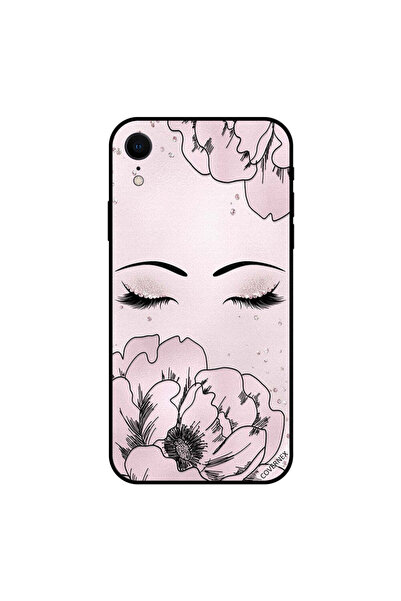 Covernex غطاء حماية لجهاز iPhone XR رموش وزهرة