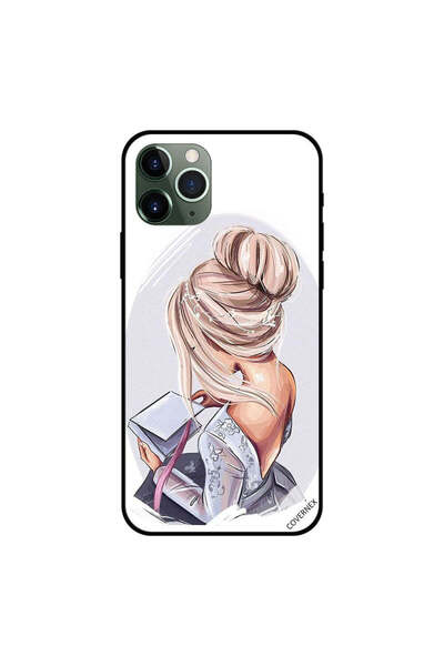 Covernex غطاء حماية لجهاز iPhone 11 Pro Max، فتاة تنظر إلى فن الكتاب