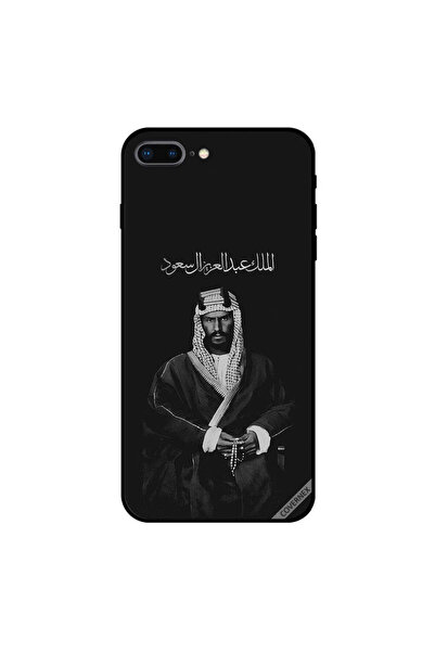 Covernex غطاء حماية لجهاز آيفون 7 بلس صورة عبد العزيز آل سعود بالأبيض والأسود