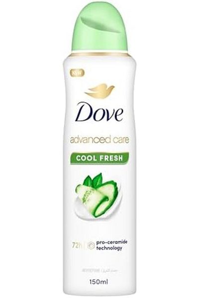Dove Advanced Care Cool Fresh Antiperspirant Deodorant Spray 72 Hours Protection, 150ml