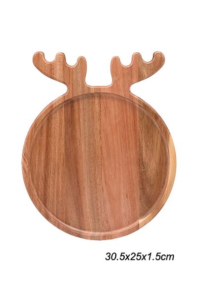 SepetçiBaba Acacia Deer Large Presentation Board - 65730