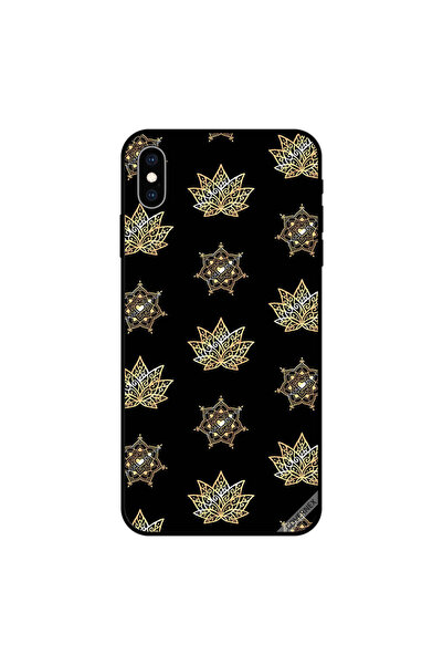 Covernex غطاء حماية لهاتف iPhone XS MAX بنقشة زهور ذهبية