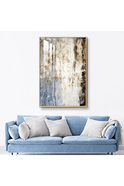 Marktna لوحة جدارية خشبية فاخرة مع برواز فضي و طبقة من الاكرليك الشفاف