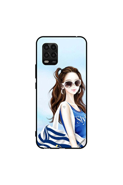 Covernex غطاء حماية لهاتف شاومي مي 10 لايت 5G بتصميم قميص أزرق