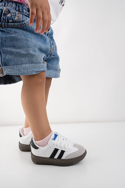 Blyss Girl Boy Child Baby White Black Sports Shoes Sneaker