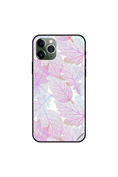 Covernex غطاء حماية لجهاز iPhone 11 Pro Max بنقشة أوراق وردية