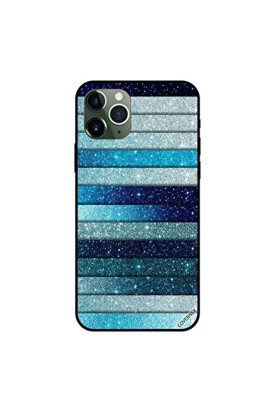 Covernex غطاء حماية لجهاز iPhone 11 Pro Max بخطوط لامعة زرقاء