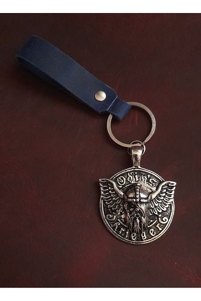 BSN Store Warrior Odin's Figure Keychain Premium Hand Made Real Leather Keychain