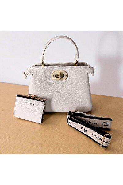 FashionForYou Elegant crossbody bag with accessories, CHRYS, made of eco-leat...