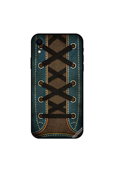 Covernex غطاء حماية iPhone XR بتصميم حذاء عتيق مربوط