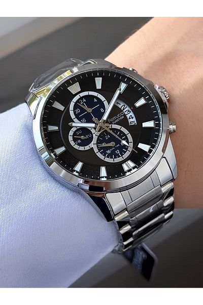 Ferrucci Men's Functions Active Metal Cord Wrist Watch