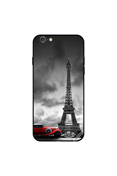 Covernex غطاء حماية لهاتف iPhone 6s Plus DCP00001 بتصميم برج إيفل وسيارة حمراء